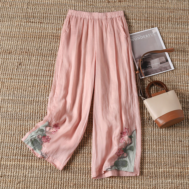 50% RABATT | Lysette™ | Hose mit Blumenmuster