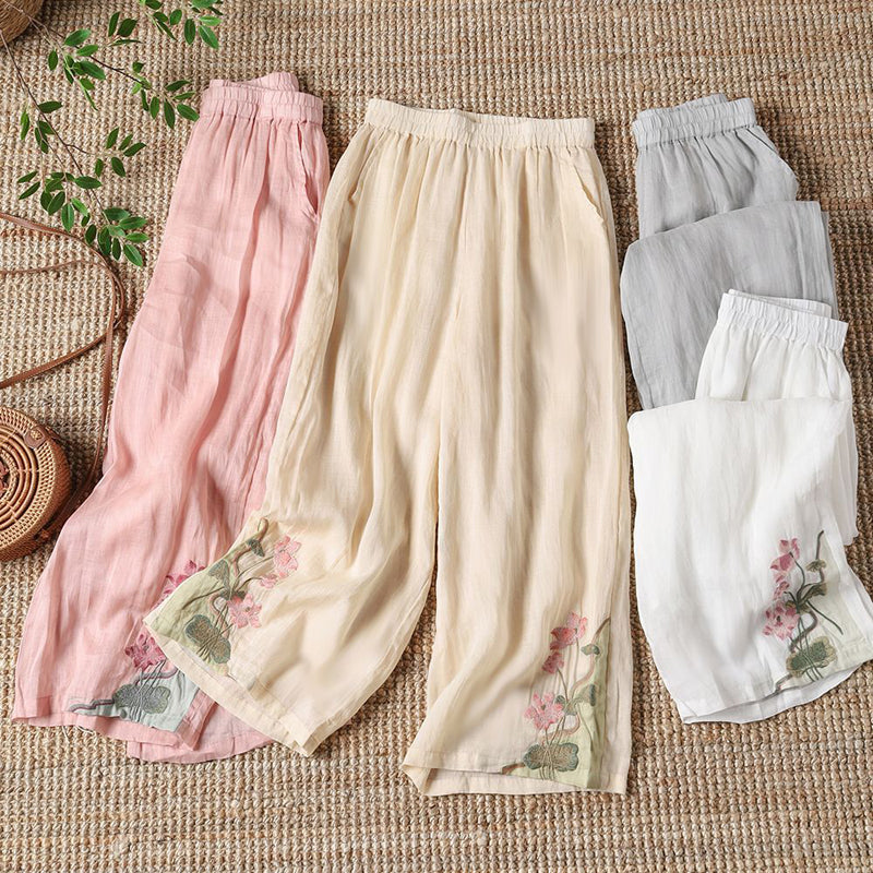 50% RABATT | Lysette™ | Hose mit Blumenmuster