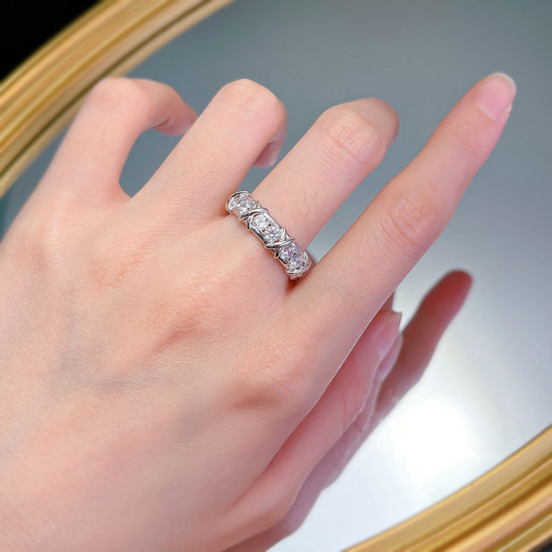 Xcentra™ | Kreuzring für Sie & Ihn – Verlobung, Hochzeit, Geschenk