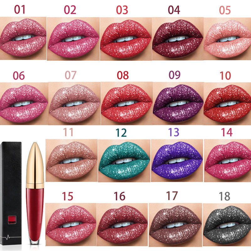 GlimmerKiss™ | Diamantglänzender langanhaltender Lippenstift