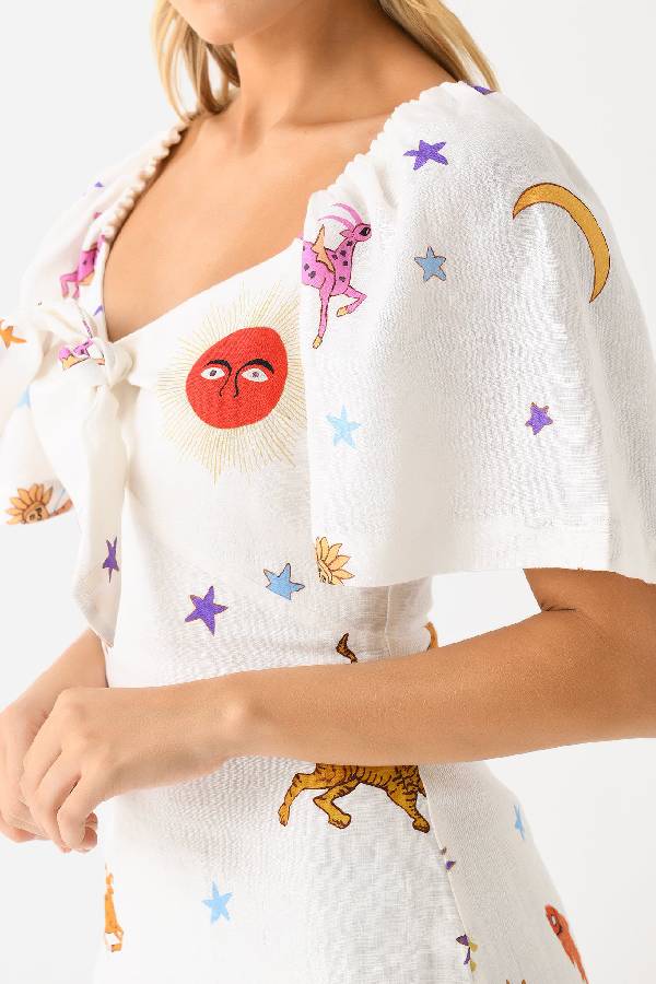 Rustelle™ | Herbstliches Maxikleid mit Muster