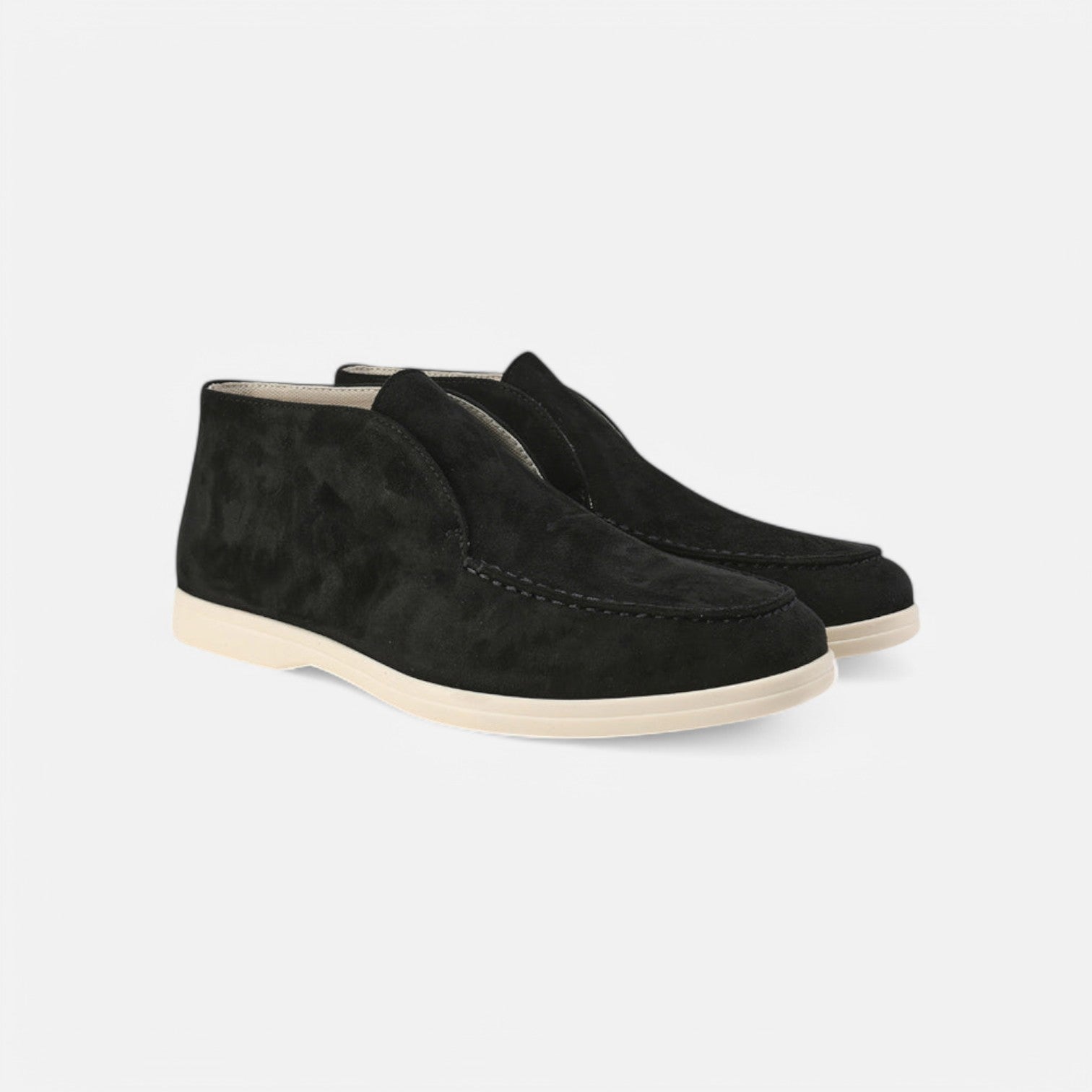 High-Top Suede Loafers – Classic Luxury for Men