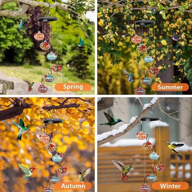 ChimeFeeder™ - Charmante Windspiele Kolibri-Futterspender