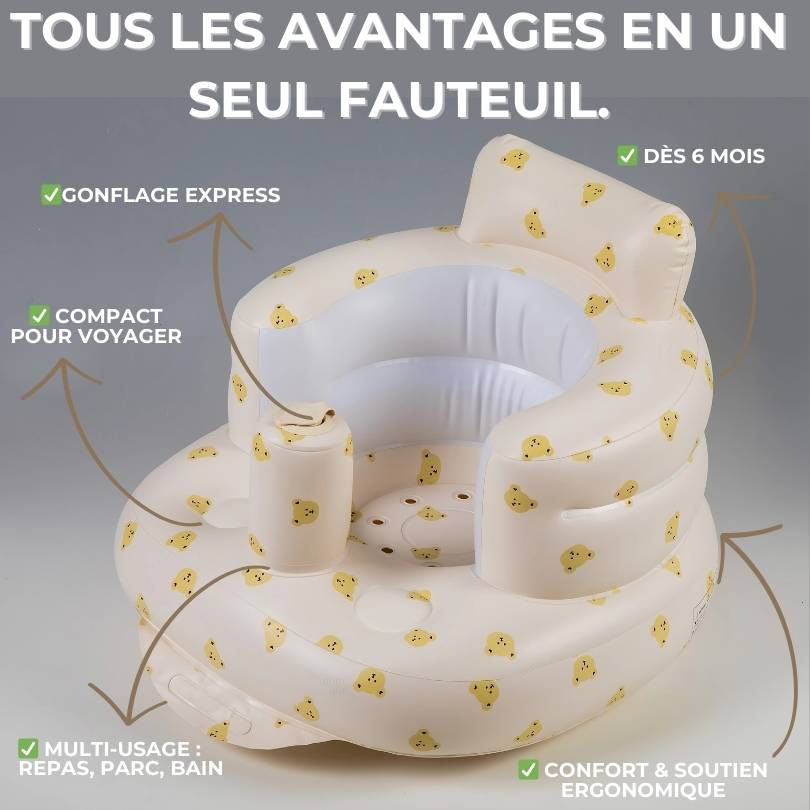 AirCradle® | Tragbare aufblasbare Baby-Liege für unterwegs