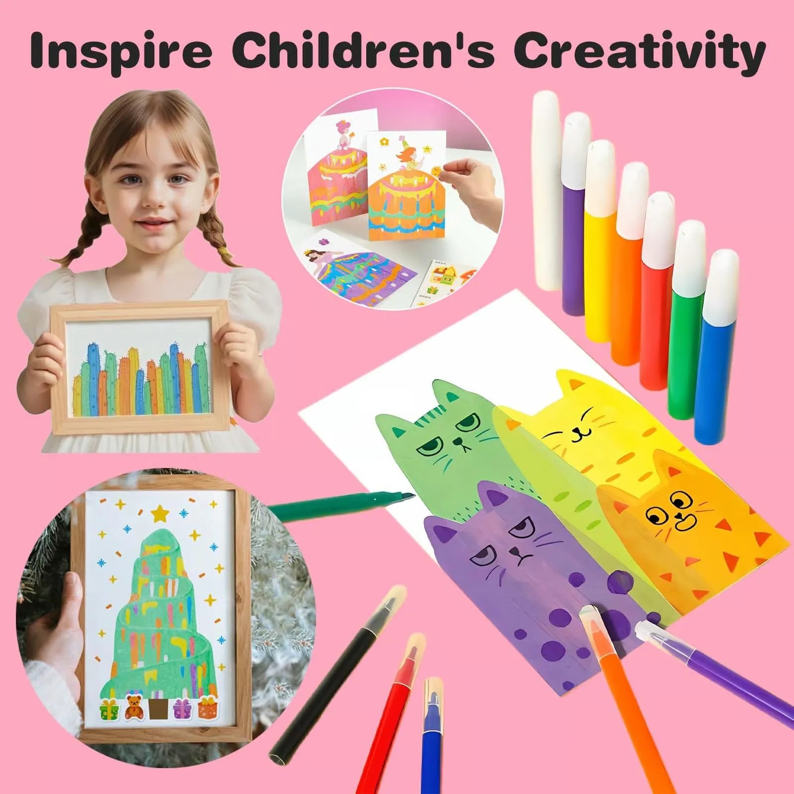 SwipeArt® – Kinder Kreativset ab 3 Jahren | Lernspaß & Malfreude garantiert