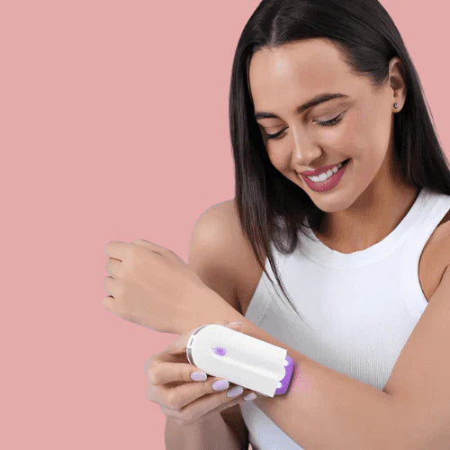 IPL Haarentfernungsgerät für schmerzfreie Laser Haarentfernung, langanhaltend glatte Haut an Beinen, Achseln & Gesicht