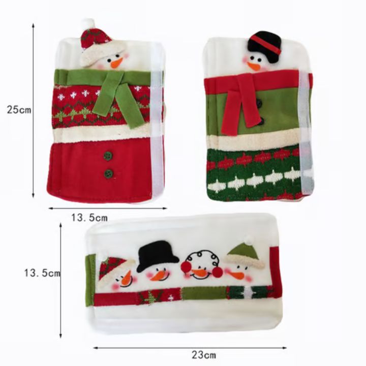 SnowGrip® | FrostCover Griffabdeckungen Schneemann – Schutz & Deko in einem