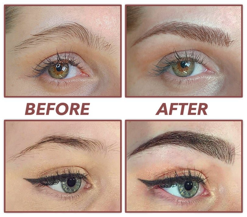 Augenbrauen Stift wasserdicht, Eyebrow Pen für präzises Augenbrauen Contouring, langanhaltender Make-up Stift für natürliche und volle Brauen