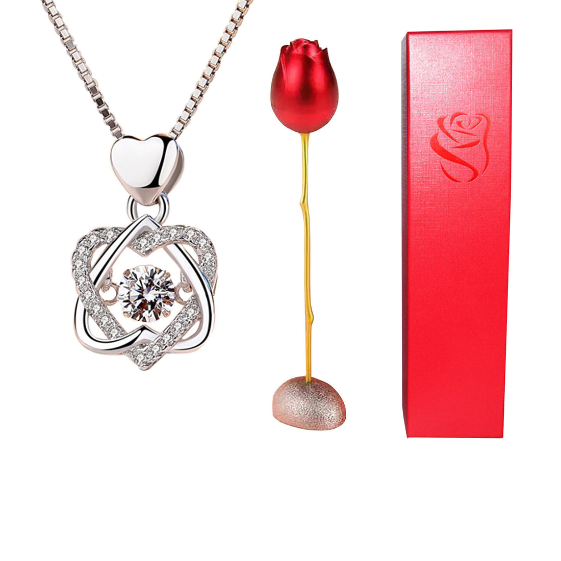 1+1 GRATIS | RoseEver™ | Ewige Rose & Überraschungs-Halskette