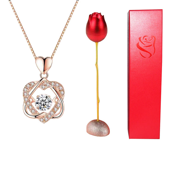 1+1 GRATIS | RoseEver™ | Ewige Rose & Überraschungs-Halskette