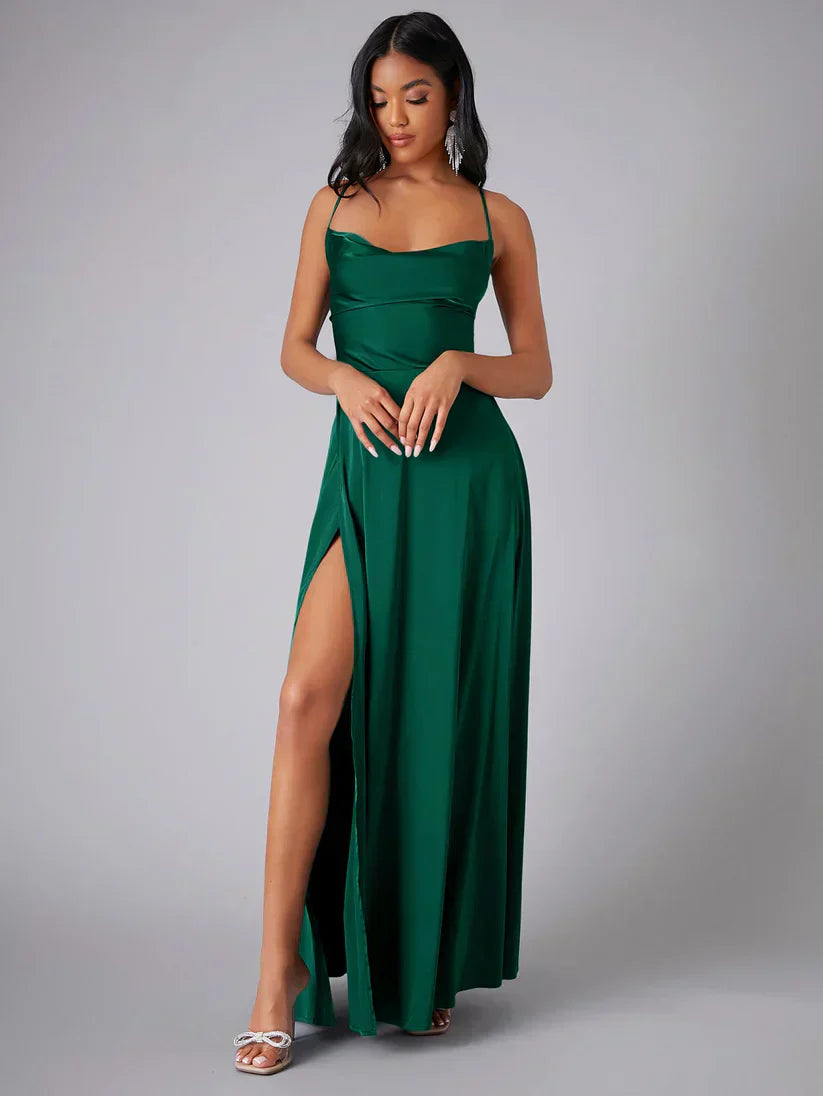Alvaree® | Elegantes Maxikleid aus Satin