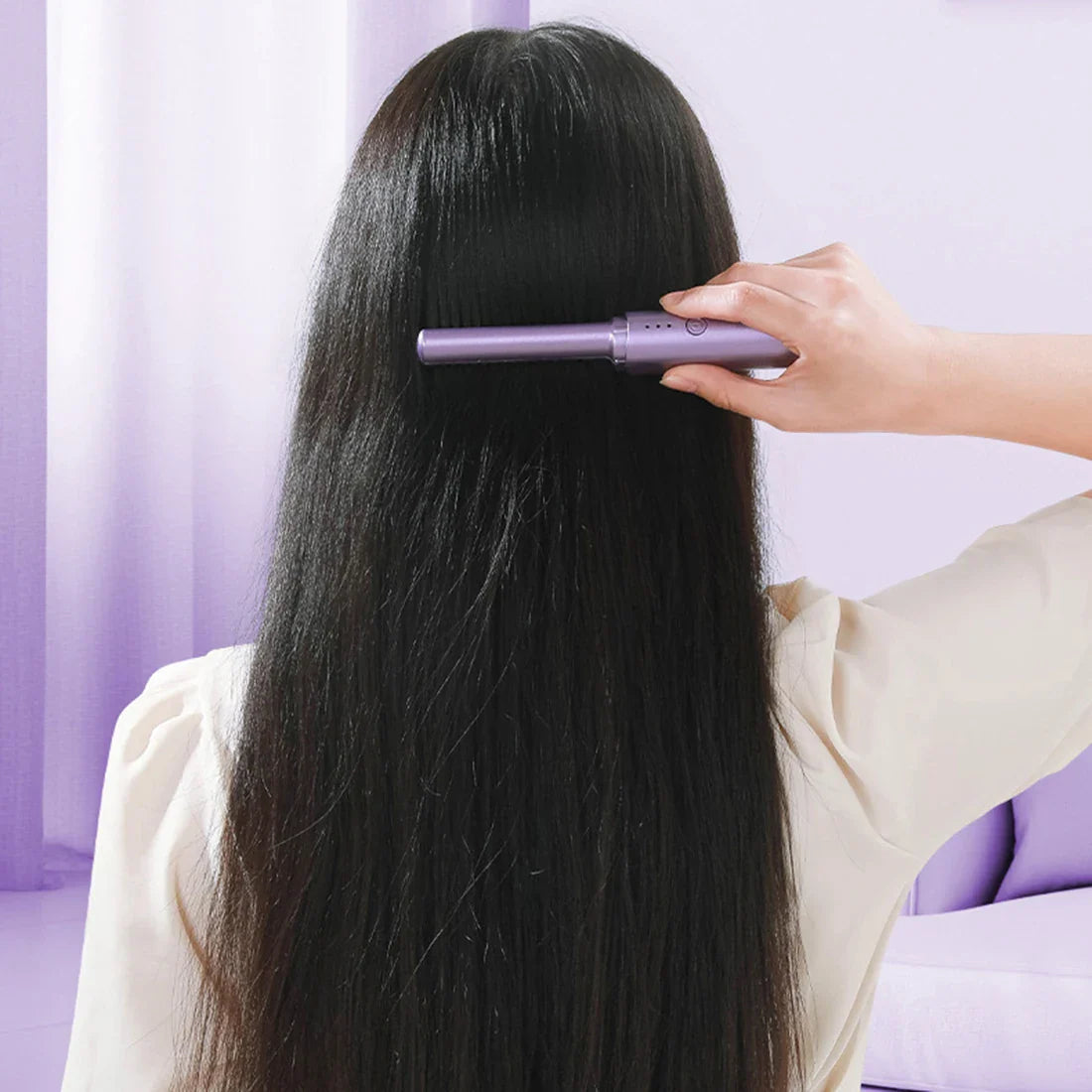 1+1 GRATIS | ZenSilk® | Drahtlose Haarglätterbürste