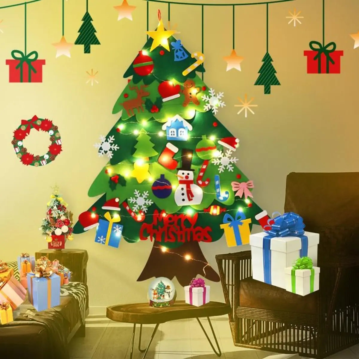 FeltTree® | CraftSet DIY Baumdeko Filz – handgemachter Weihnachtszauber