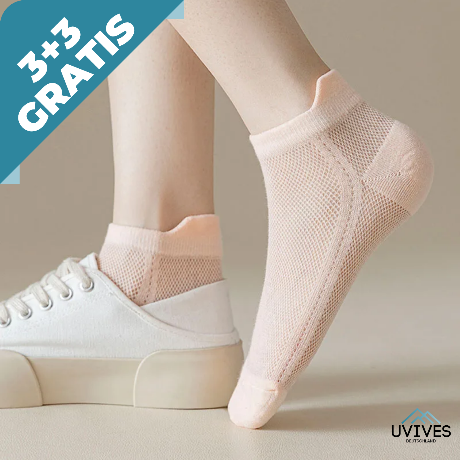 3+3 GRATIS | Barelinq® | Unsichtbare Socken für ein barfußähnliches Tragegefühl