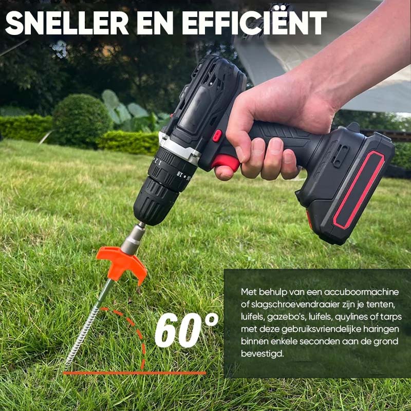 GroundLock® | ScrewAnchor Einschraub-Erdanker – sichere Bodenverankerung für Garten & Haus