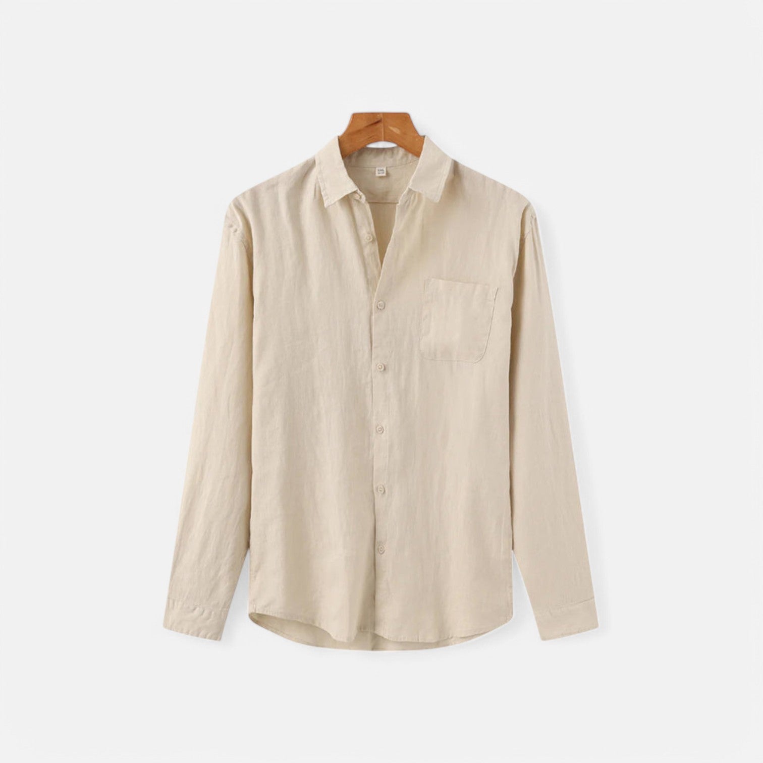 Pure Linen Long Sleeve Shirt for Men