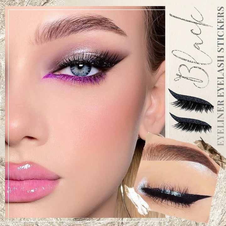 1+1 GRATIS | Twinkra™ | Wiederverwendbare Glitter Eyeliner Wimpernaufkleber