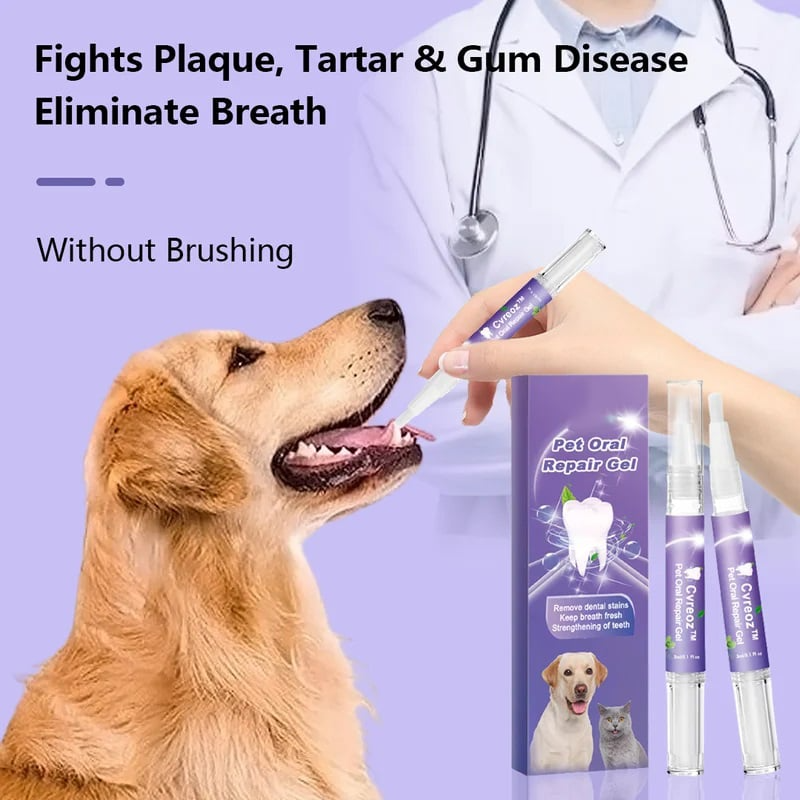1 + 1 Gratis | Pawlieve™ | Zahngel für Haustiere – Beruhigt & Schmerzlindert