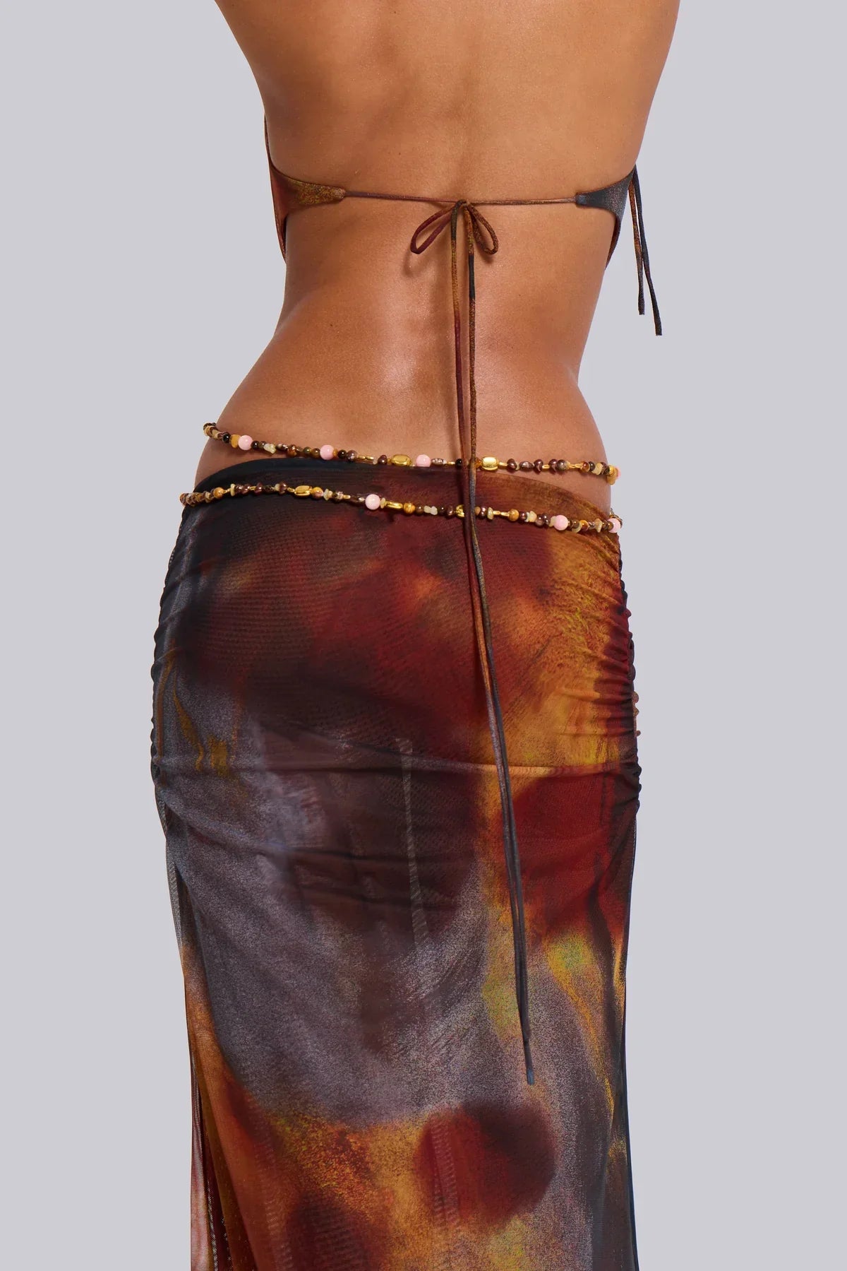Robin | Ausgeschnittenes Print-Kleid