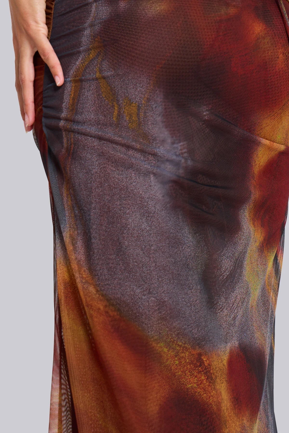 Robin | Ausgeschnittenes Print-Kleid