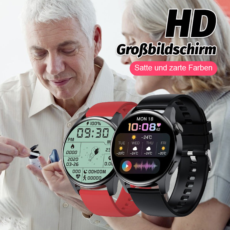 Fitnova™ | Sportuhr mit Herz & Blutzucker-Messung, Bluetooth