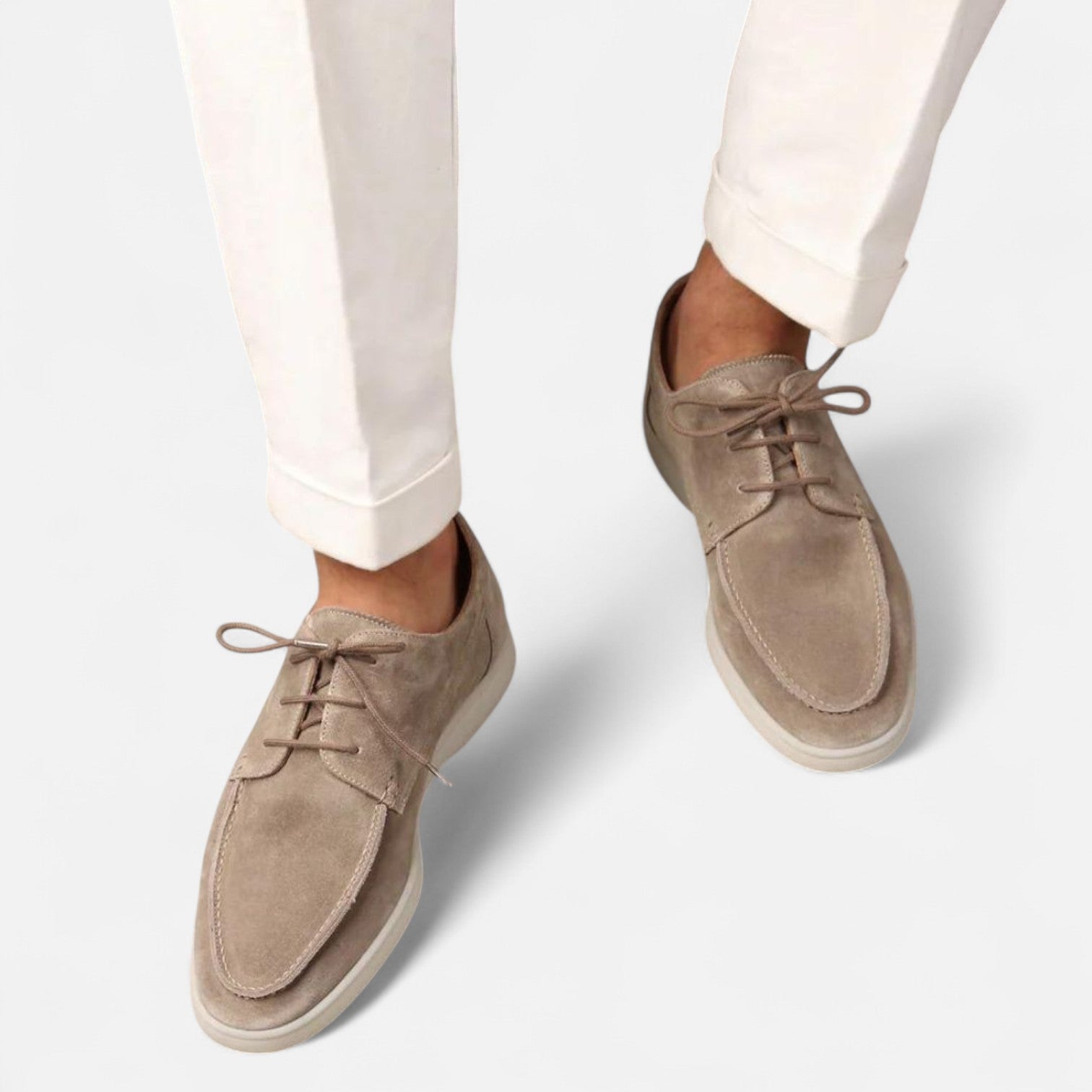 Suede loafers for men with laces – Refined craftsmanship, effortless sophistication