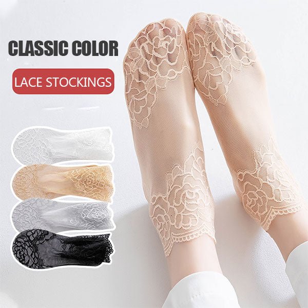 50% RABATT | LaceStride™ | Unsichtbare Spitzensocken