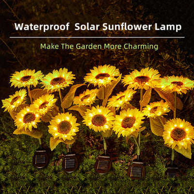 SunflowerGlow® | Sonnenblumen-Solarlicht – einfache Installation, stimmungsvolles Licht