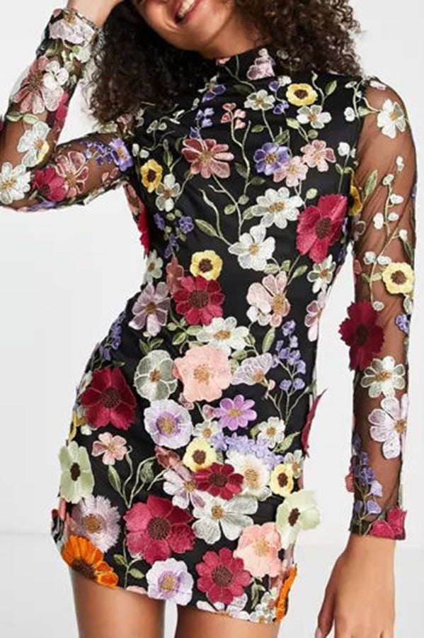 50% RABATT | Bloomveil™ | Enchanted Floral Minikleid
