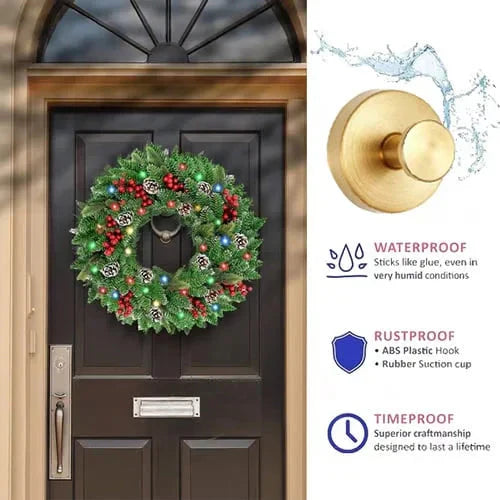 GripHook® | HolidaySuction Deko-Haken – Sicheres Festhalten für Christbaumschmuck
