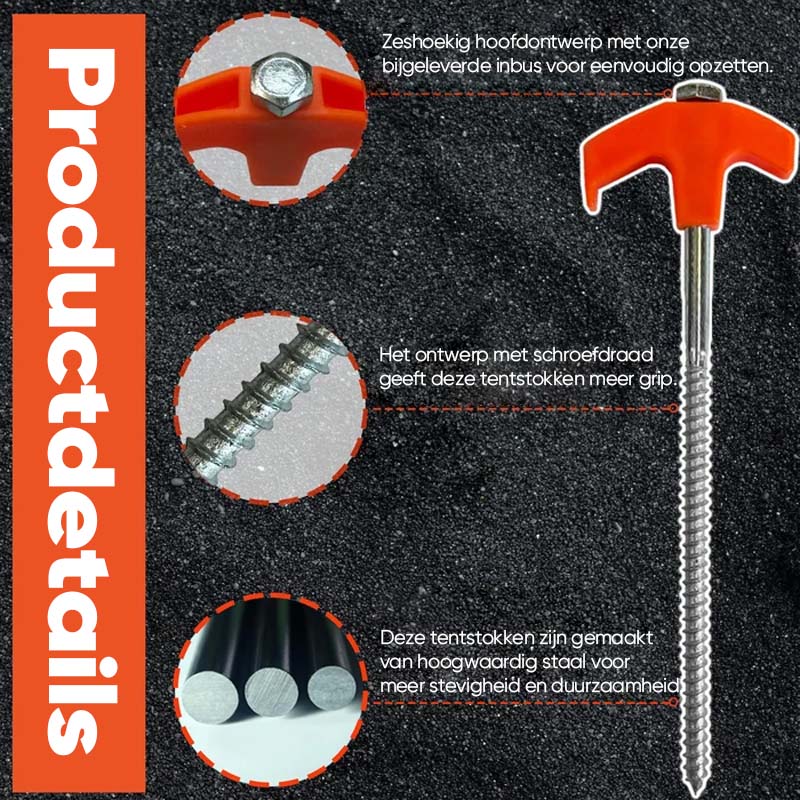 GroundLock® | ScrewAnchor Einschraub-Erdanker – sichere Bodenverankerung für Garten & Haus