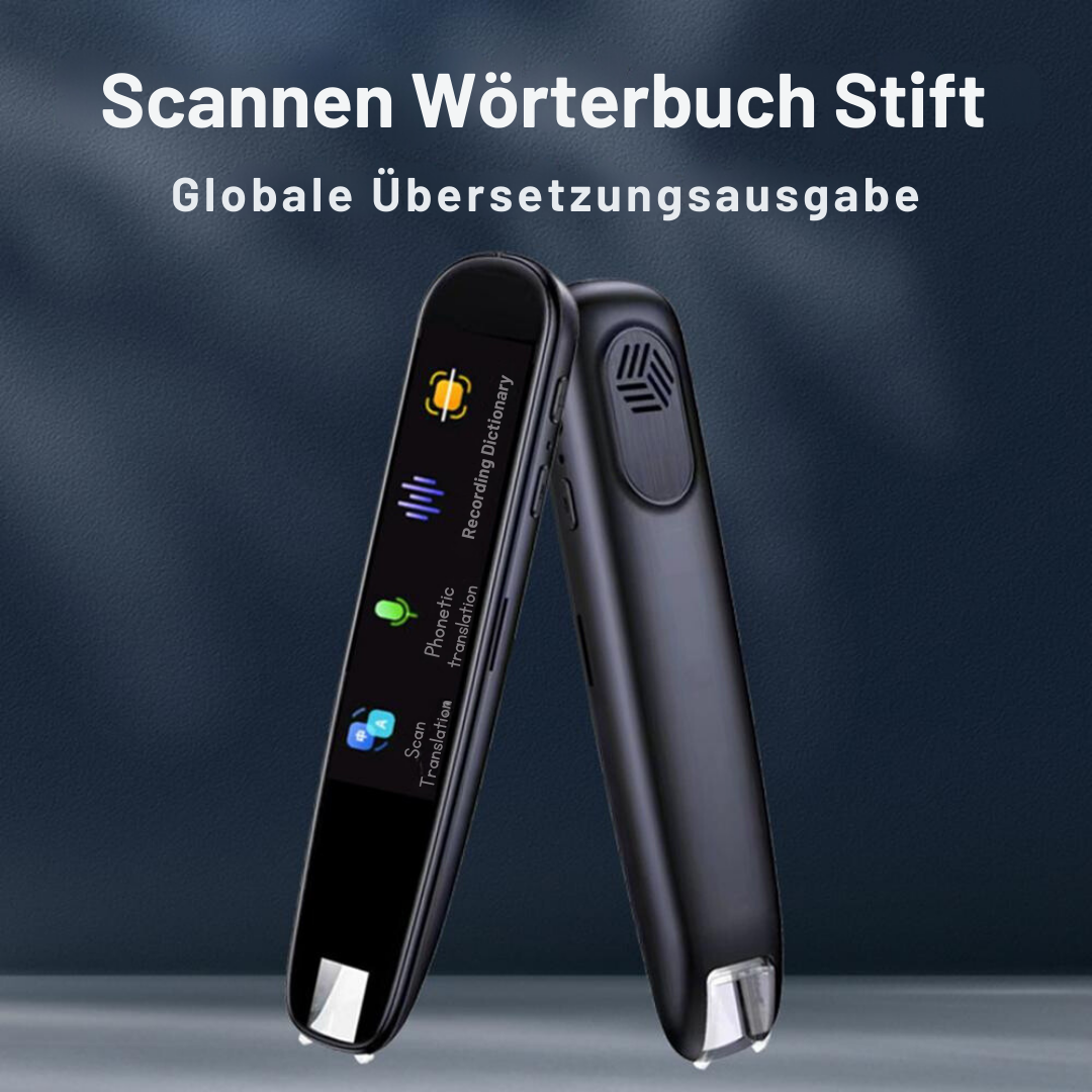 Übersetzungsstift mit Sprachausgabe – elektronischer Stift zum Scannen, Übersetzen und Vorlesen von Texten in Echtzeit