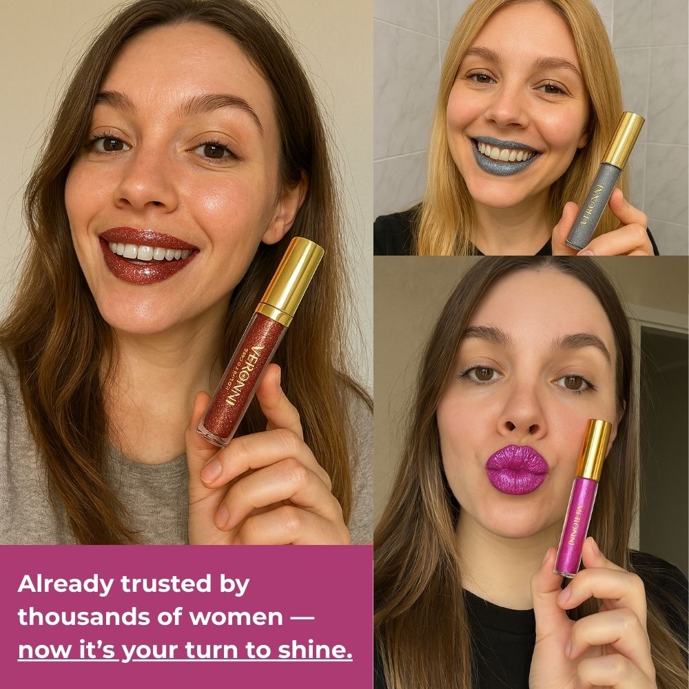 1+1 GRATIS | DiamondShine™ | Flüssiger Lippenstift Intensive Farbe, Mirror Gloss