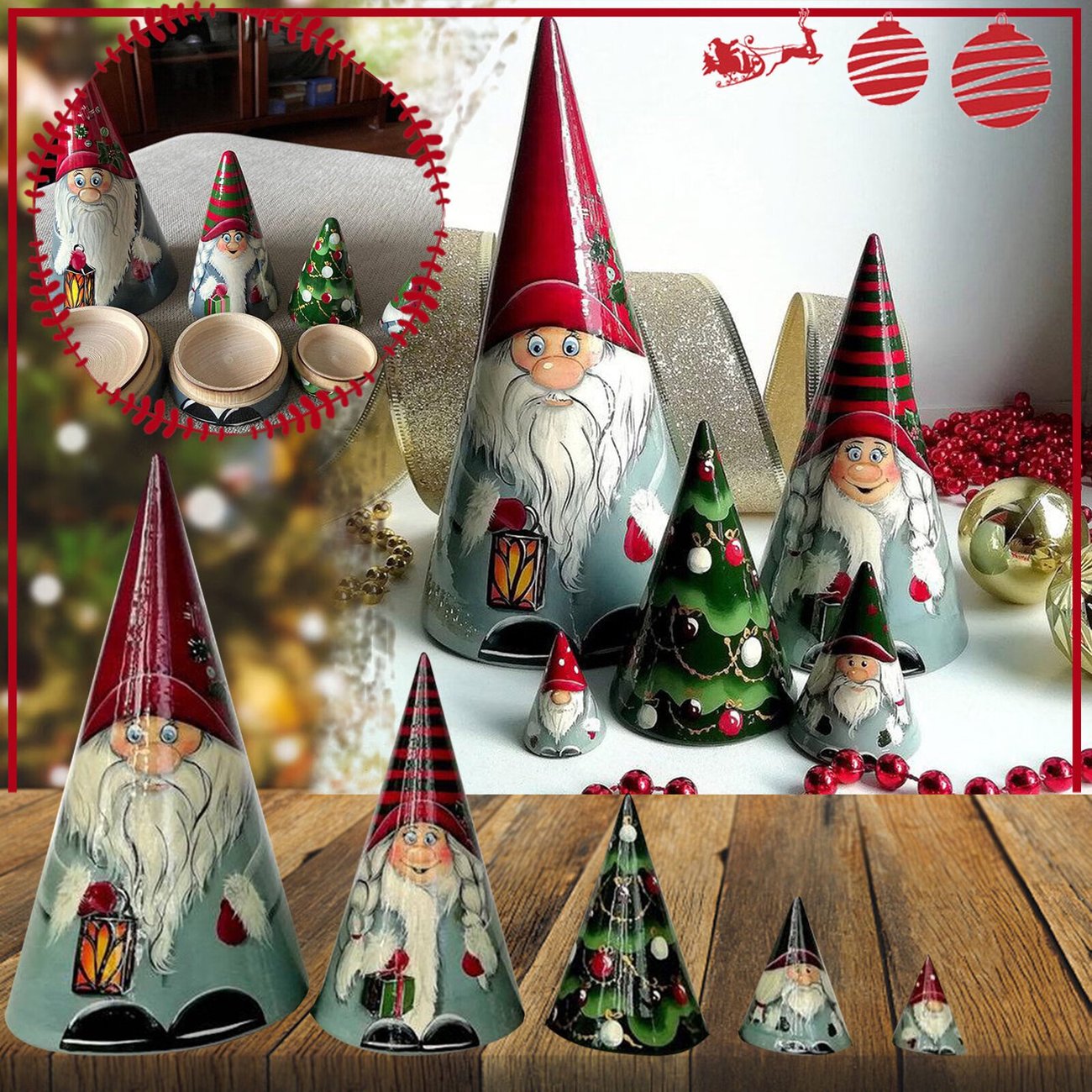 TreeHaven® Handgefertigte Weihnachtsbaum-Puppe