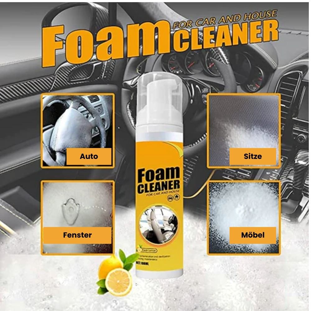 Kitchen foam cleaner spray – powerful grease remover for stovetops, range hoods, and appliances