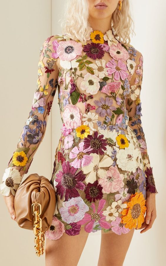 Dolores® | Romantisches Kleid mit Blumenstickerei