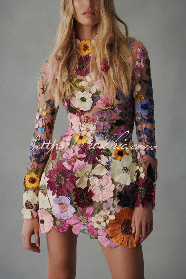 50% RABATT | Bloomveil™ | Enchanted Floral Minikleid