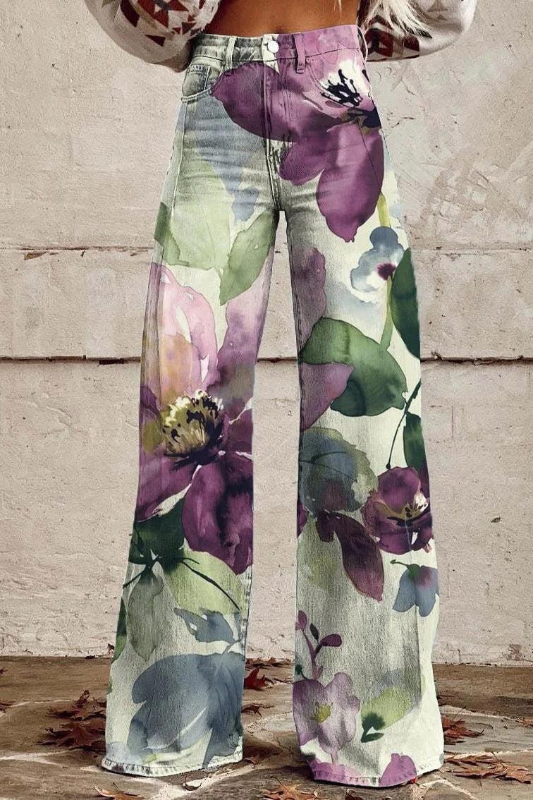 Ariane™ Weite Hose mit Blumenmuster