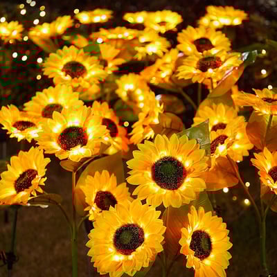 SunflowerGlow® | Sonnenblumen-Solarlicht – einfache Installation, stimmungsvolles Licht