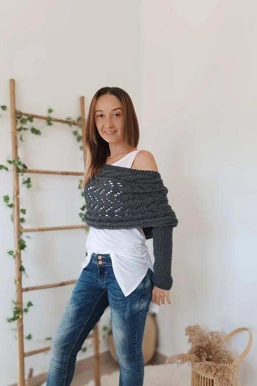 Zenina® | Doppelten Ärmeln Shawl Schal