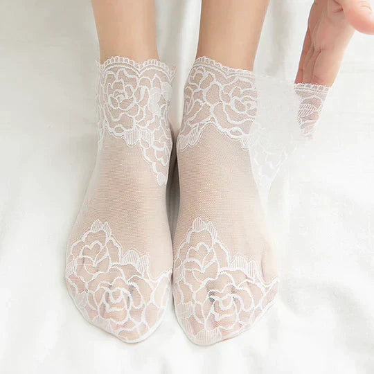 50% RABATT | LaceStride™ | Unsichtbare Spitzensocken