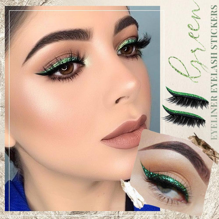 1+1 GRATIS | Twinkra™ | Wiederverwendbare Glitter Eyeliner Wimpernaufkleber