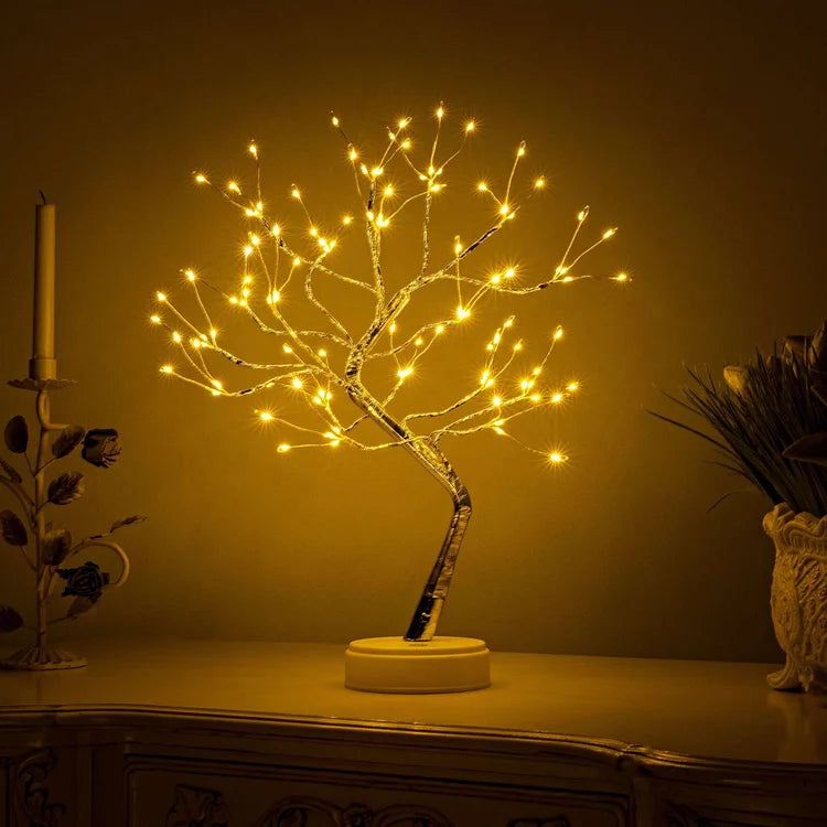FairyGlow® | Dekorationsbaum – Handgefertigter Baum mit Feenlicht-Effekt