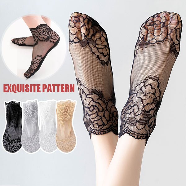 50% RABATT | LaceStride™ | Unsichtbare Spitzensocken