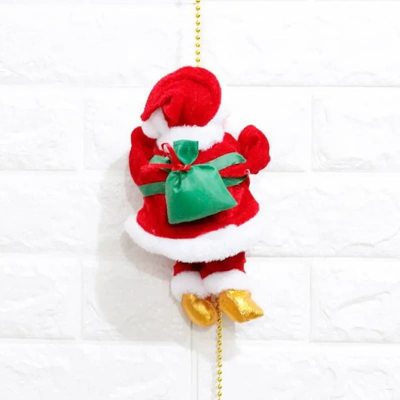MerryClimb® | SantaTone Weihnachtsmann mit Musik – kletternde Dekofigur