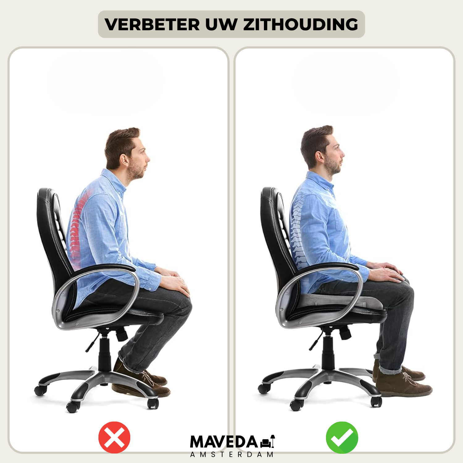 50% RABATT | Cushiq™ | Komfort für jeden Stuhl