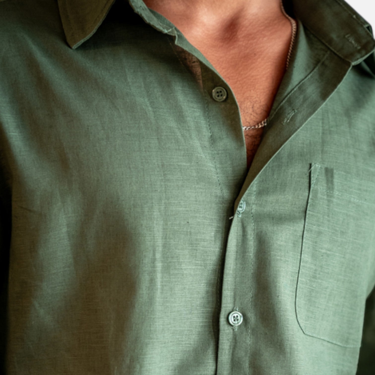 Pure Linen Long Sleeve Shirt for Men