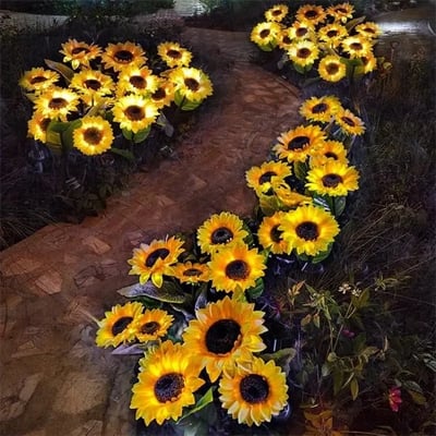 SunflowerGlow® | Sonnenblumen-Solarlicht – einfache Installation, stimmungsvolles Licht