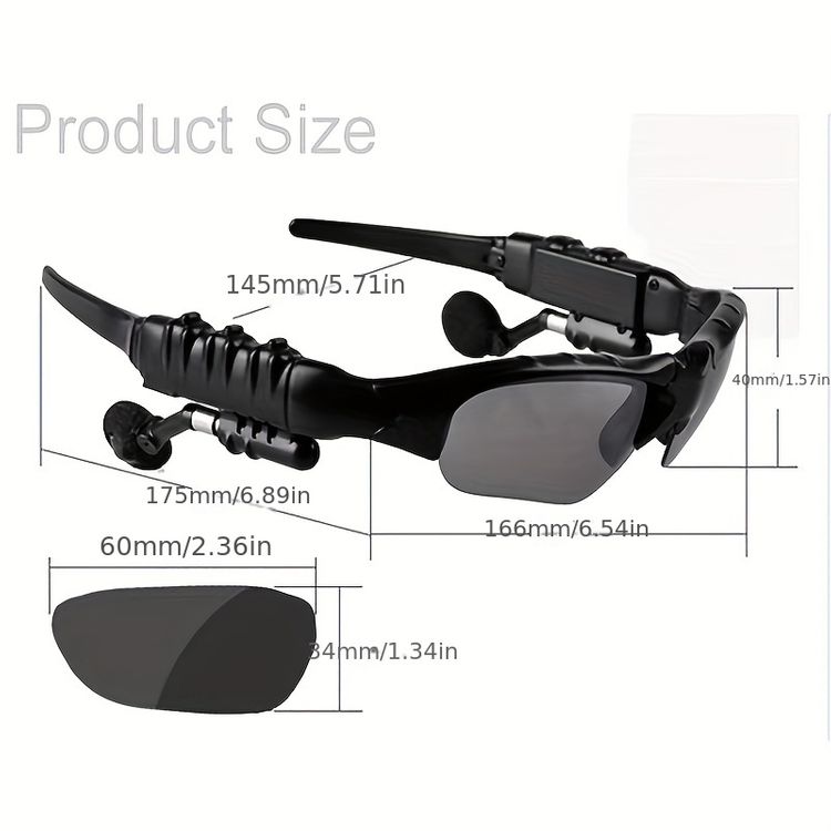 50% RABATT | SoundVision™ | Kabellose Sportbrille mit Bluetooth & Polarisation