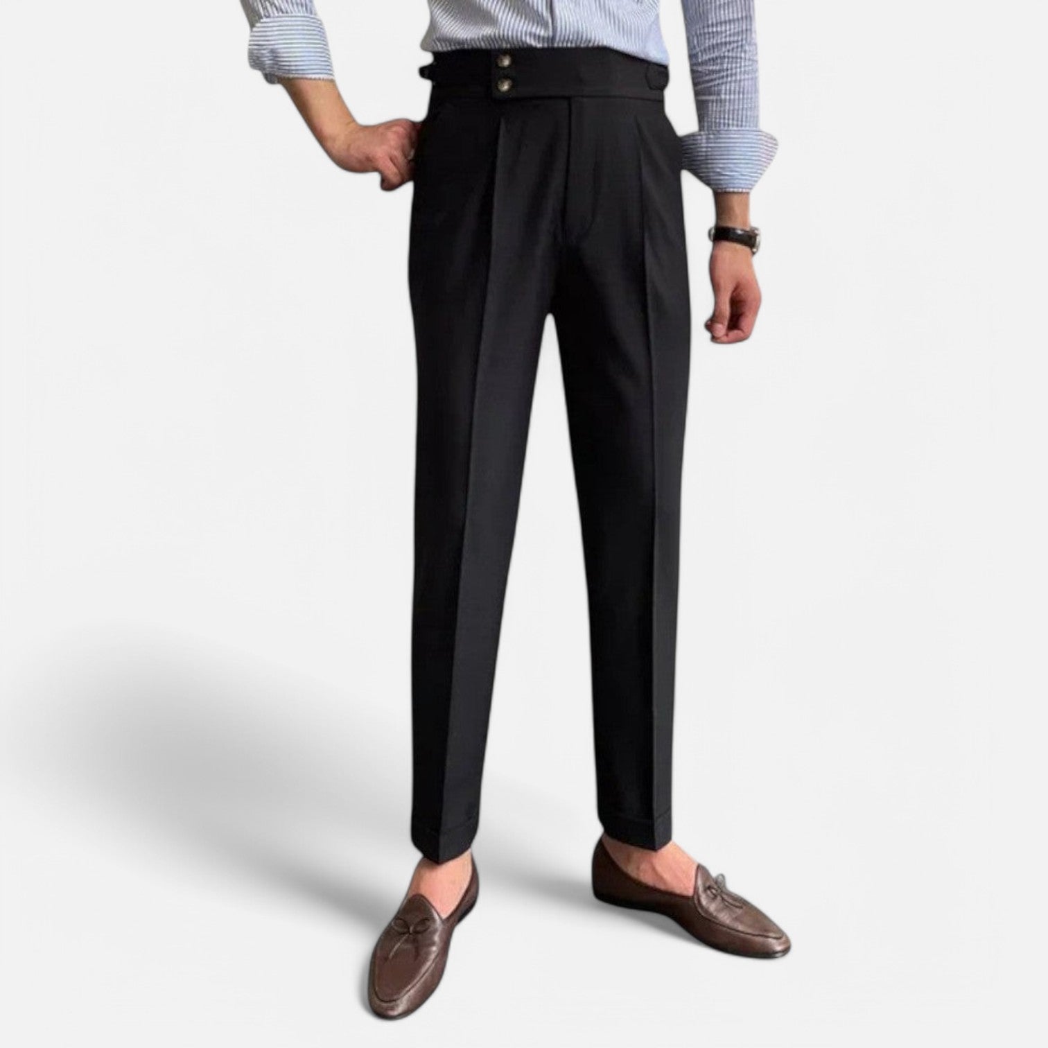 High-Waisted Pants for Men – Classic and Refined Cut